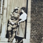 Soldier couple portrait